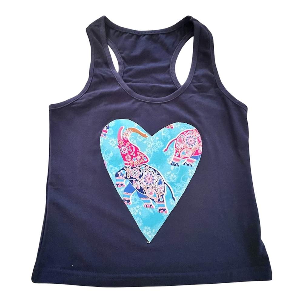 Elephant Heart Crop Tank | One of a Kind | Boho Festival Style
